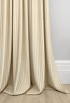Emily Bond Oscar Stripe, Gold - Made to Measure Curtains